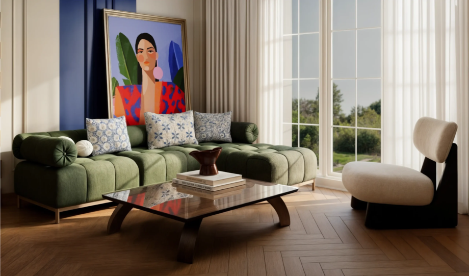 Eclectic Living room2-15