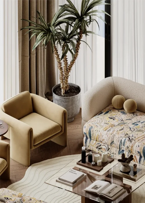 Eclectic Living Room-32