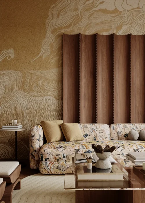Eclectic Living Room-36
