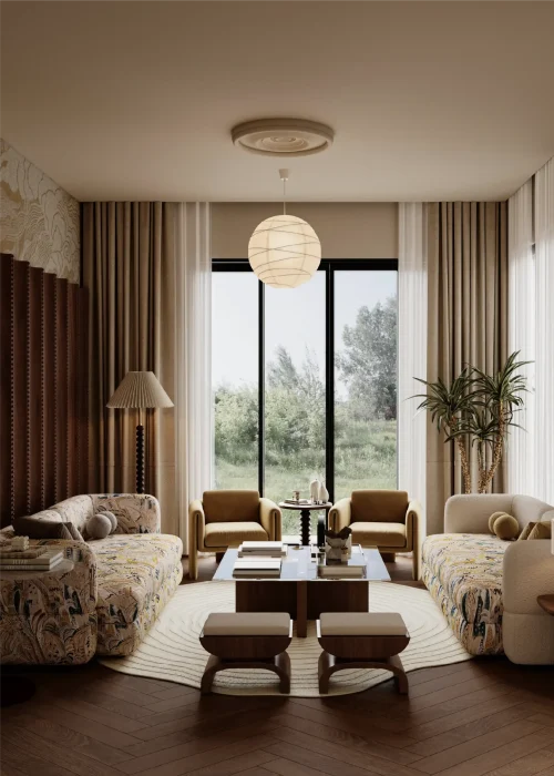 Eclectic Living Room-37