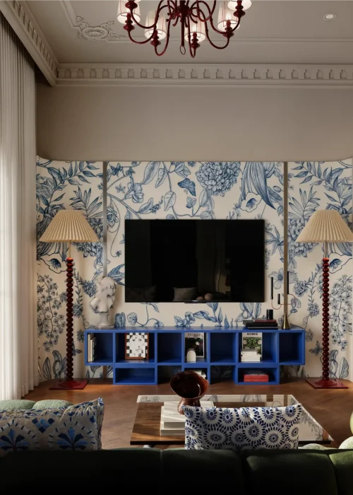 Eclectic Living room-61