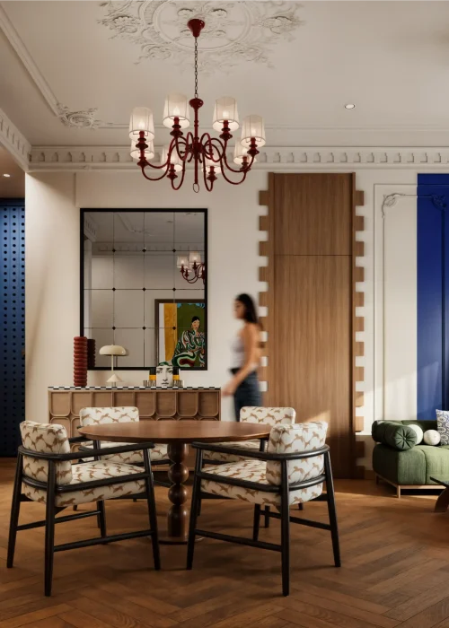 Eclectic Living room-62