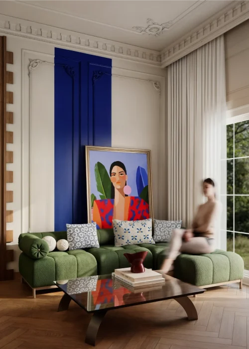 Eclectic Living room-65