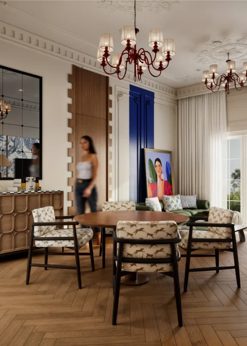 Eclectic Living room-68
