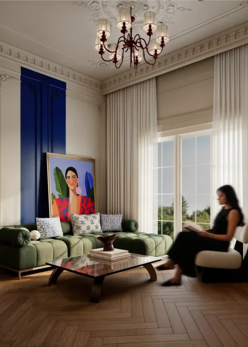 Eclectic Living room-69